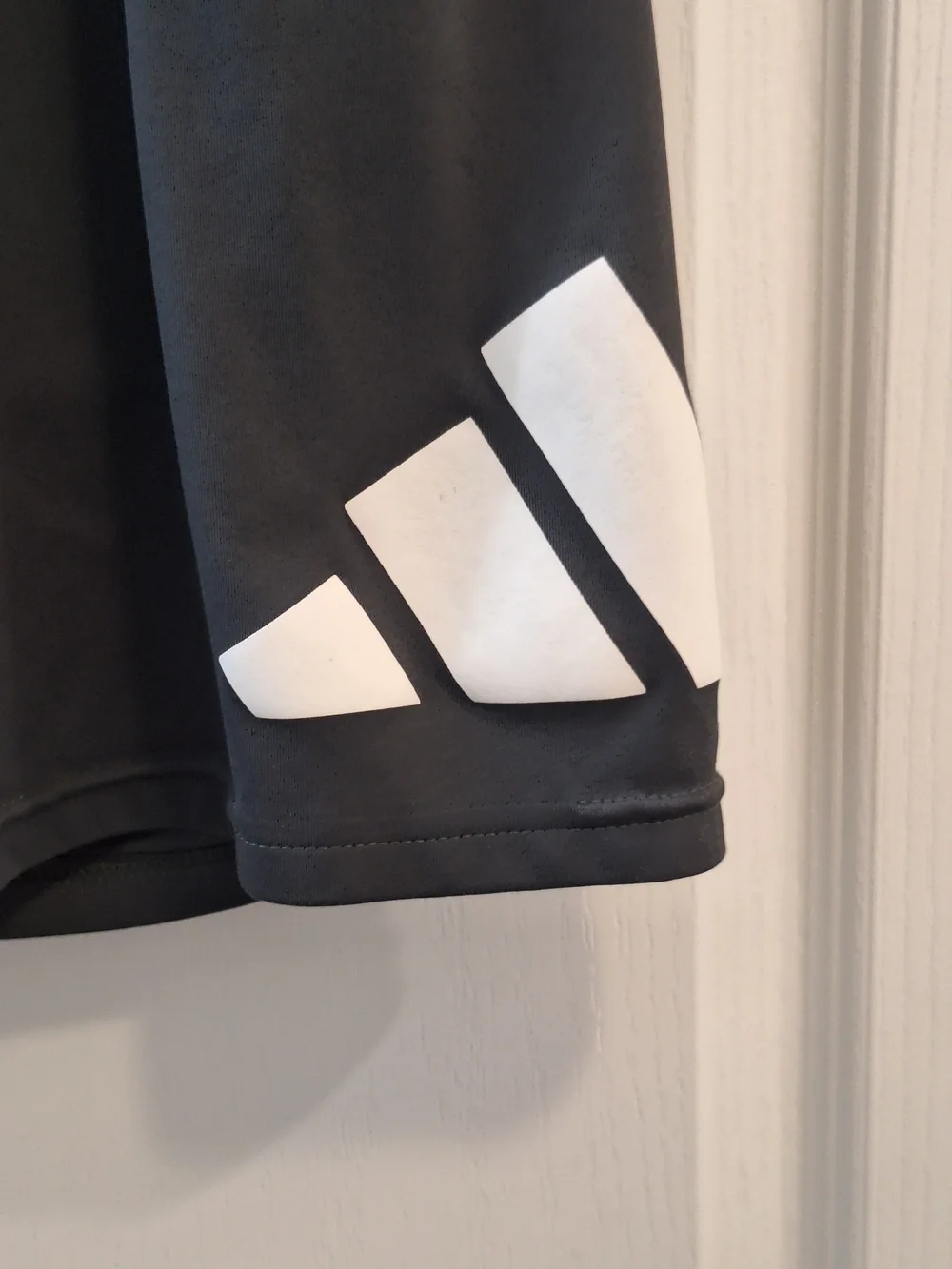 adidas Gray Athletic Shorts with White Logo